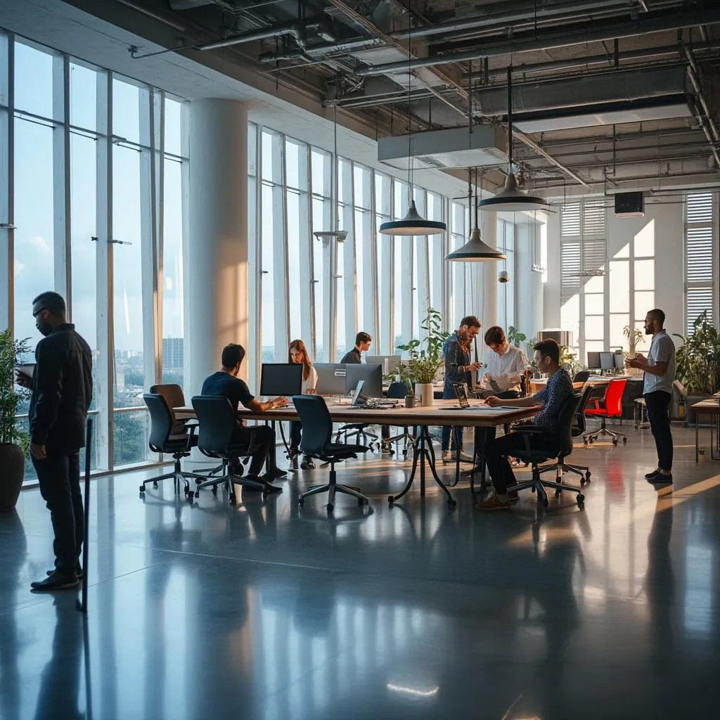 Espacio de trabajo colaborativo moderno